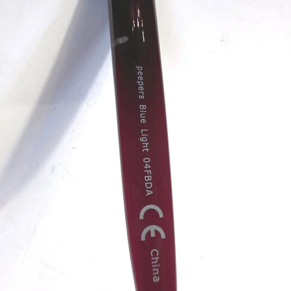 Peepers Center Stage Blue Light Glasses 3526 Wine Eco-Friendly +0.00 Oversized